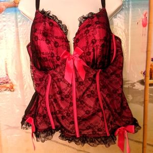 Hot pink and lace lingerie